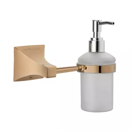 Somany Lotion Dispenser French Collection Giza Series Brushed Gold Finish Metal Body Wall Mount, 272151340251