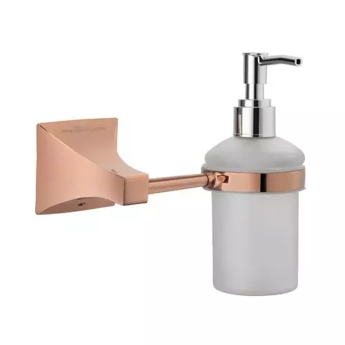 Somany Lotion Dispenser French Collection Giza Series Rose Gold Finish Metal Body Wall Mount, 272151340171