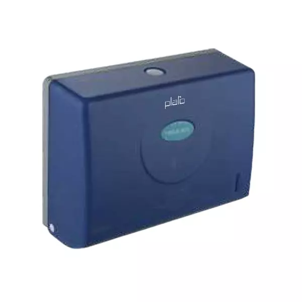PLATO RUMEE Tissue Paper Dispenser ABS Wall Mounted with Light Blue Transparent Eye, 4147