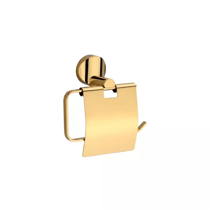 Aquai Toilet Paper Holder Stainless Steel Gold for Bathroom Use, EGD-1609
