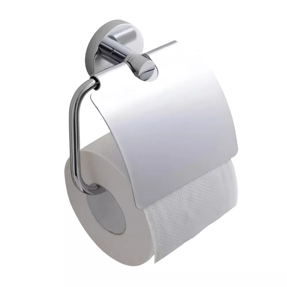 CASLLA Paper Holder with Flap Stainless Steel Silver, ACC-RD-107