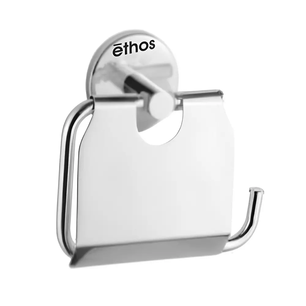 Ethos Paper Holder With Flap Stainless Steel Wall Mounted for Bathroom, CN-1007A
