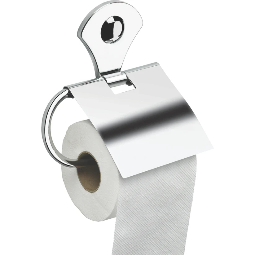 Aquieen Fluid Toilet Paper Holder Stainless Steel Chrome Finish Silver, AQN 817
