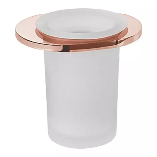 Somany Tumbler Holder French Collection Liana Series Rose Gold Finish Metal Body Wall Mount, 272151390011