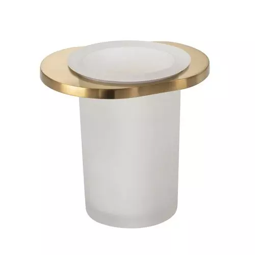 Somany Tumbler Holder French Collection Liana Series Brushed Gold Finish Metal Body Wall Mount, 272151390251