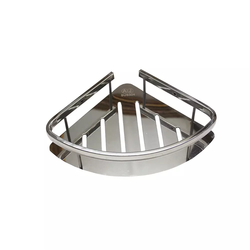 ELEGANT CASA Caddy Basket Stainless Steel A-Shape Silver, P2-2T9Z-H926