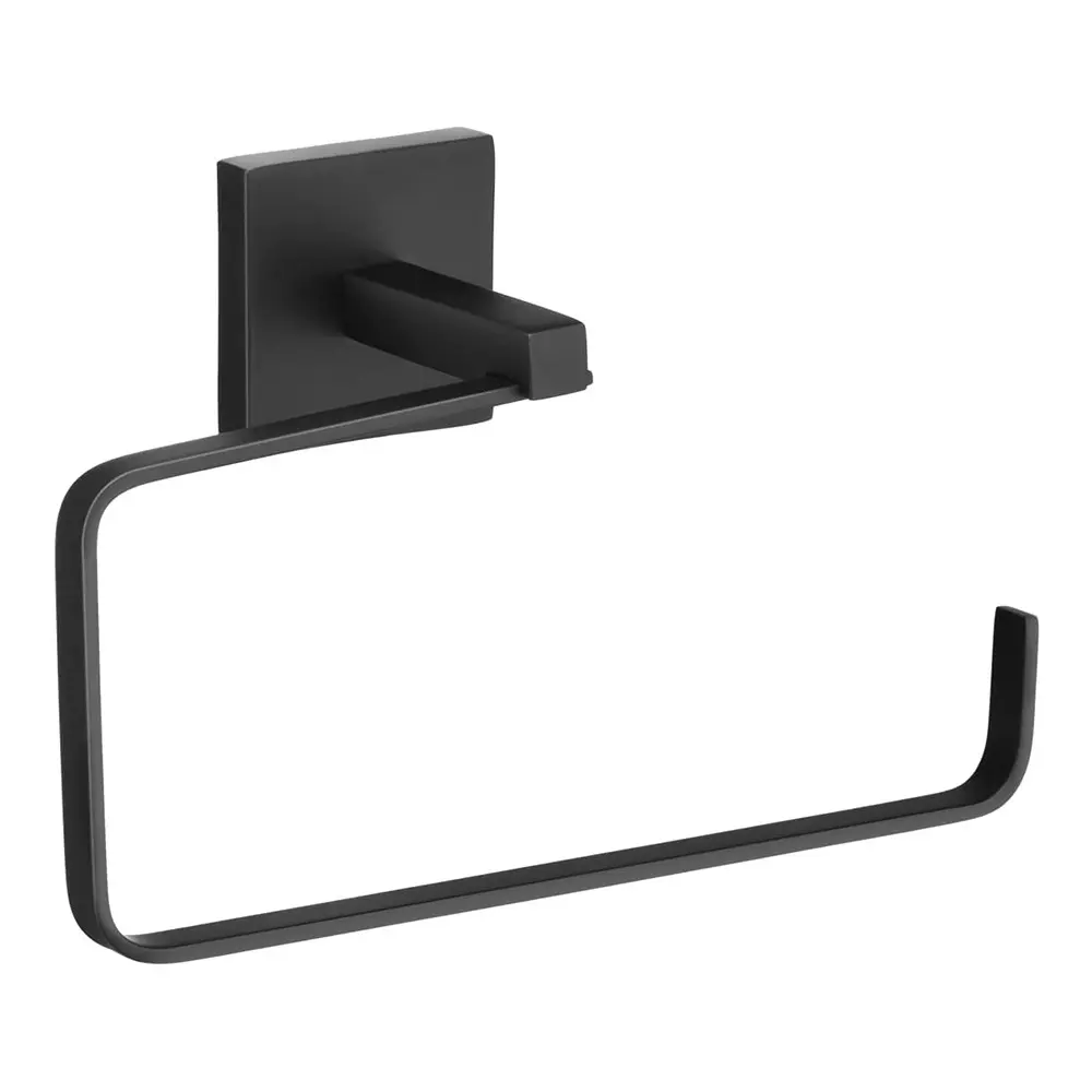 Parryware Sigma Towel Ring Wall Mount Stainless Steel Matte Black, T59027C