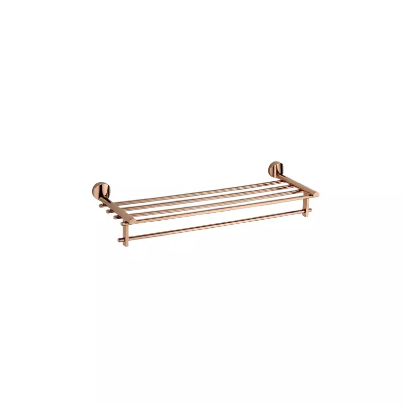 Aquai Towel Rack Stainless Steel 600 mm Rose Gold for Bathroom Use, ERGD-1601-24