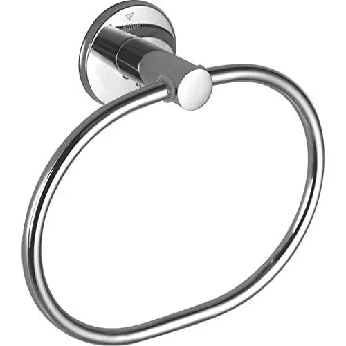 CASLLA Towel Ring Stainless Steel Silver Round, ACC-RD-103