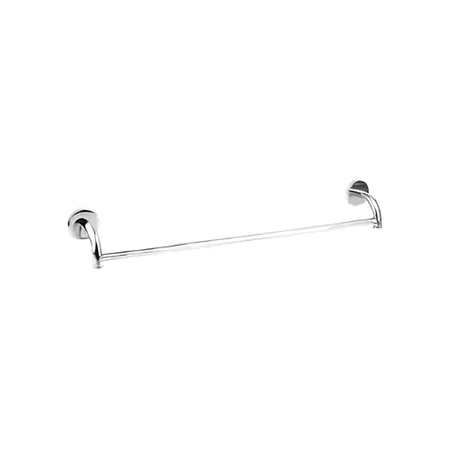 Somany Towel Rod 600 mm Signature Collection Optimus Round Series Wall Mount Chrome Finish Metal Body, 272151450131