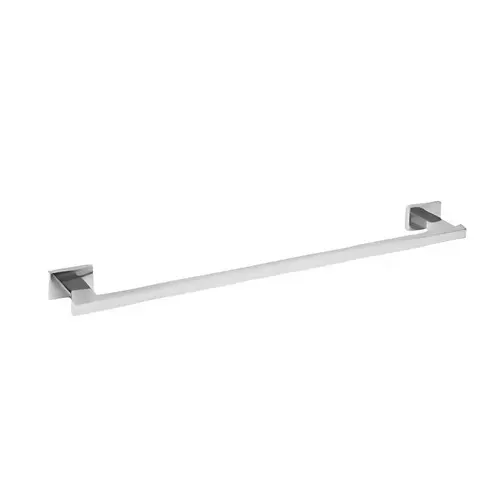 Somany Towel Rod 600 mm Signature Collection Optimus Square Series Wall Mount Chrome Finish Metal Body, 272151450041