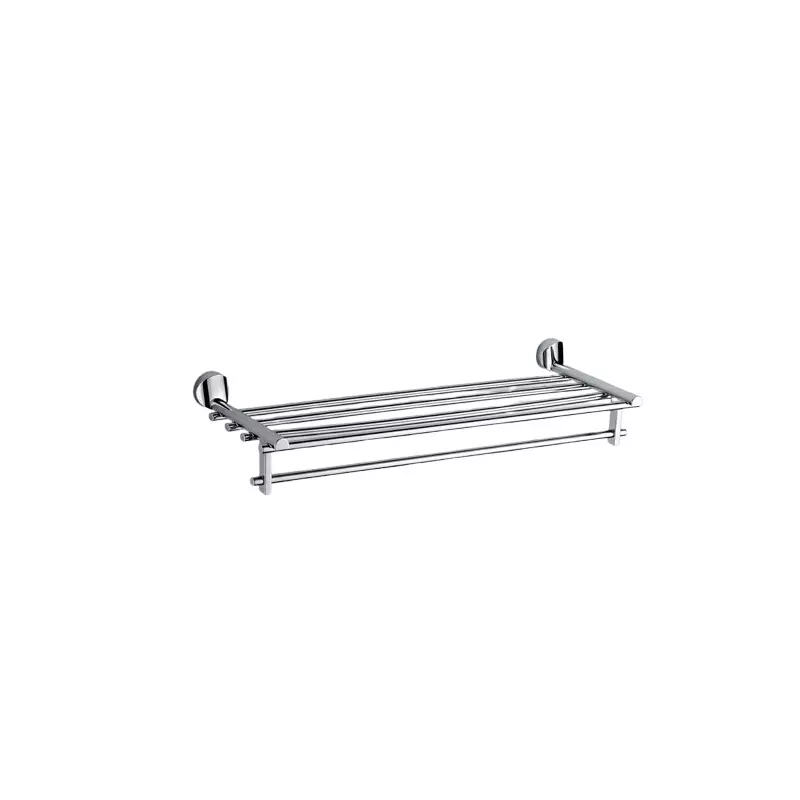 Aquai Towel Rack Stainless Steel 600 mm Chrome for Bathroom Use, EC-1601-24