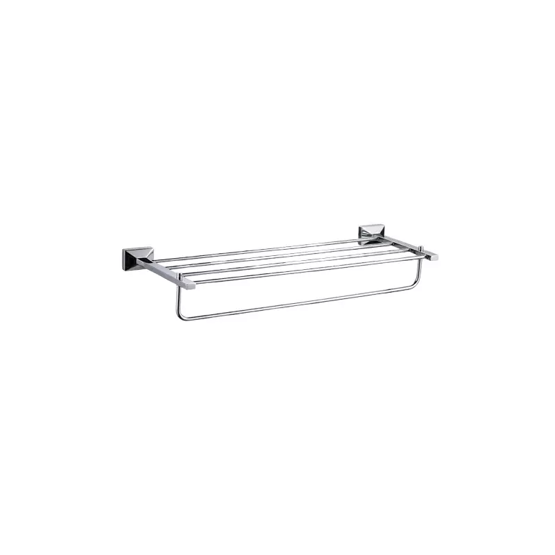 Aquai Towel Rack 600 mm Stainless Steel Silver for Bathroom Use, DC-201-24