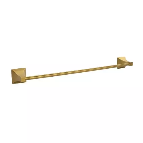Somany Towel Rod French Collection Giza Series Brushed Gold Finish Metal Body Wall Mount, 272151340191