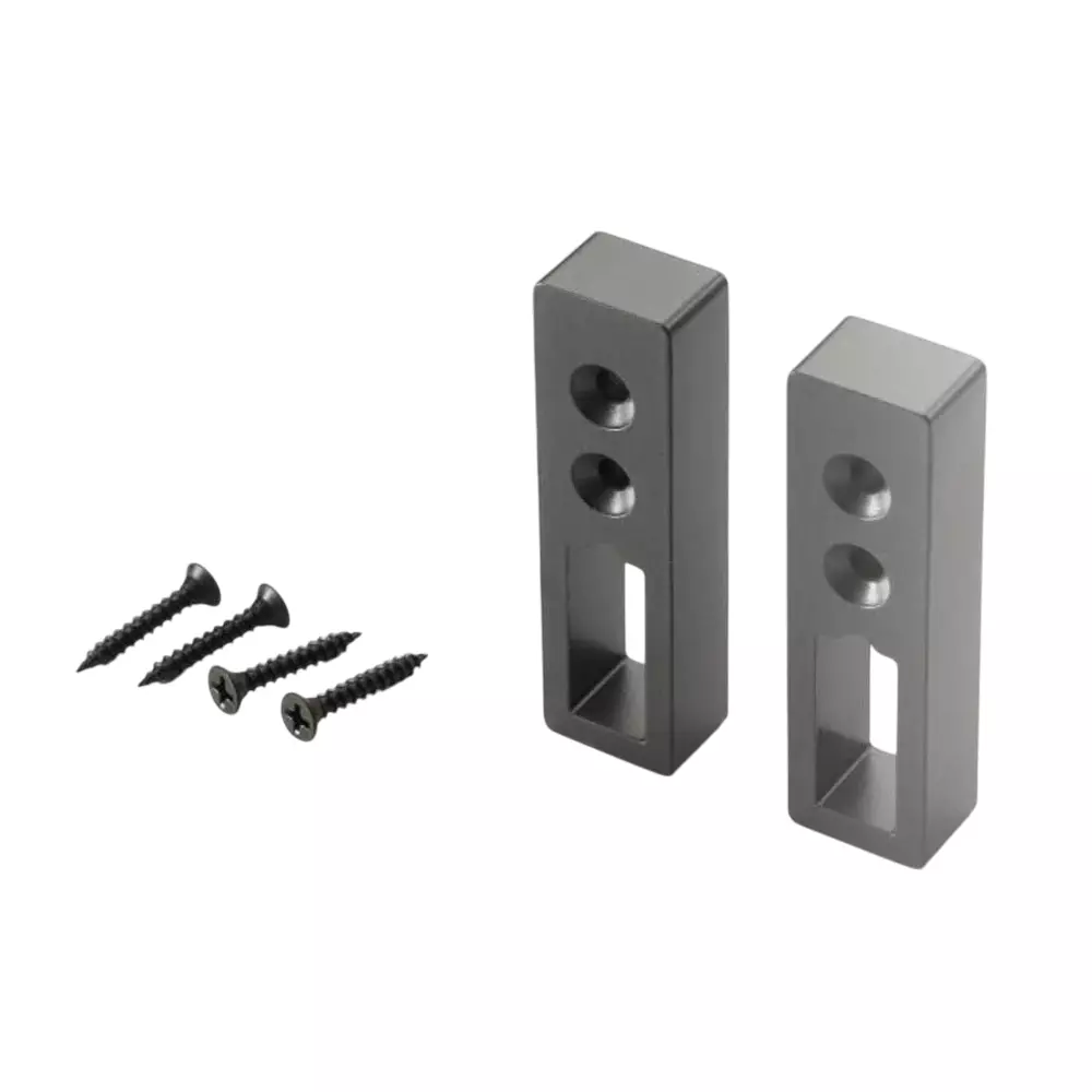 Hettich Clothes Rack Set 22x15x78 mm Grey Finish Top Mount, 9339729
