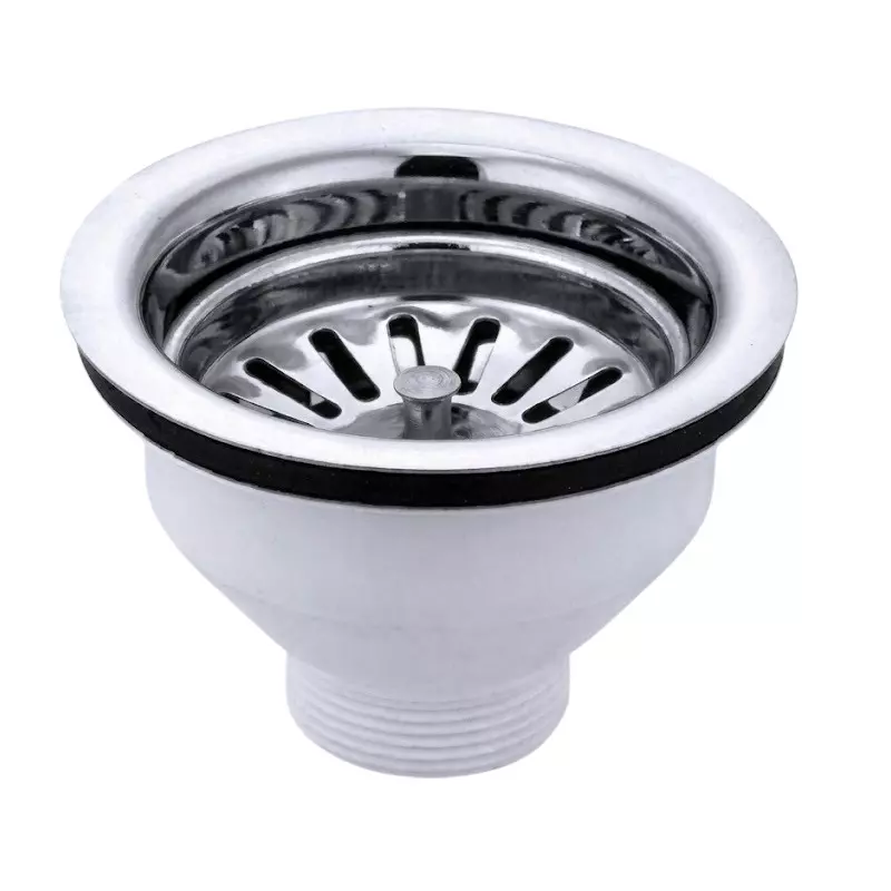 Aquai Sink Waste Coupling Stainless Steel 100 mm Size White for Home & Kitchen Use, AI-SI-ACC-100