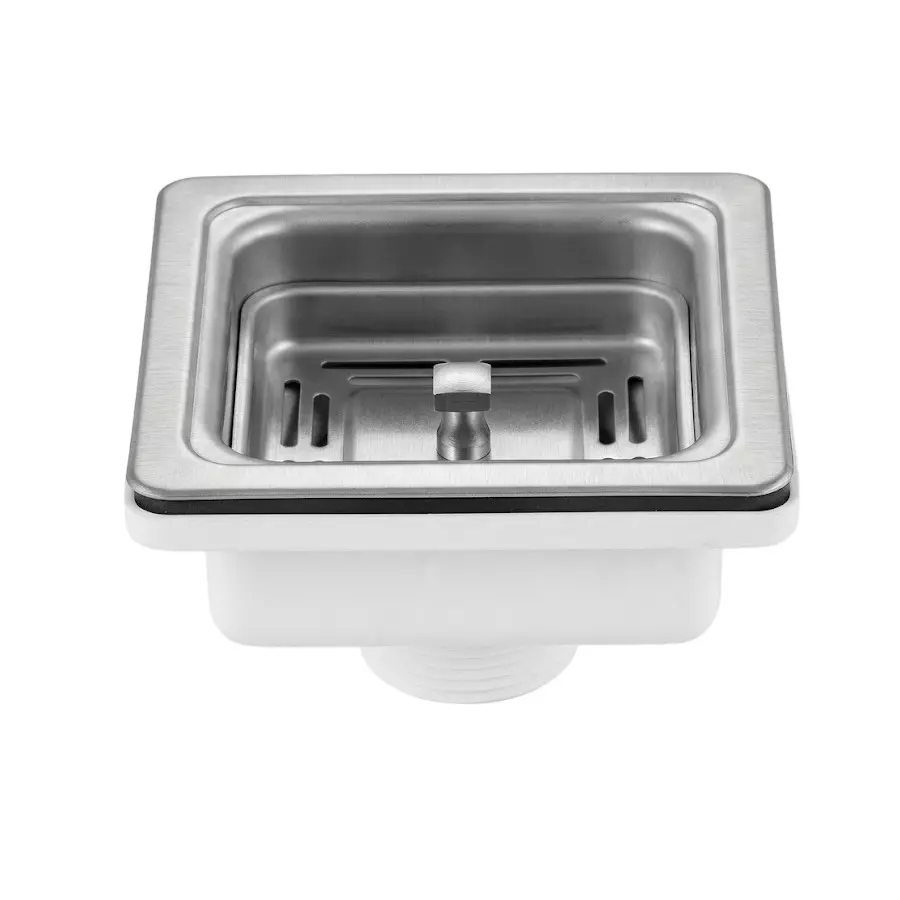 Aquai Sink Waste Coupling Stainless Steel 100 mm Size White for Home & Kitchen Use, AI-SI-ACC-101