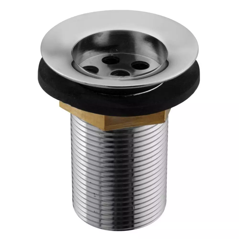GENERIC PVC Waste Coupling Brass 4x1.25 inch Steel Chrome Finish for Bathrooms, Toilets, ID_SS_041