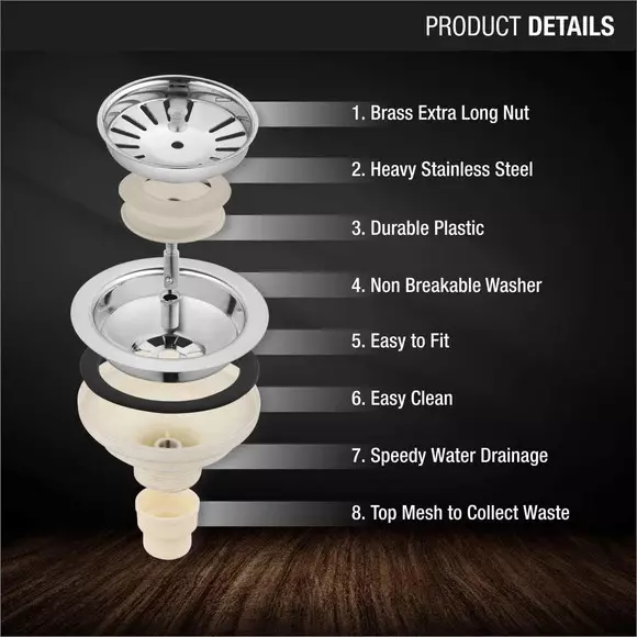 LIPKA Sink Coupling Round 4-1/2 inch (114 mm), SCR4