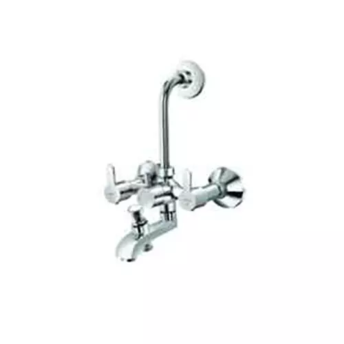CERA F1015403 Victor Silver Brass Chrome Finish Wall Mixer