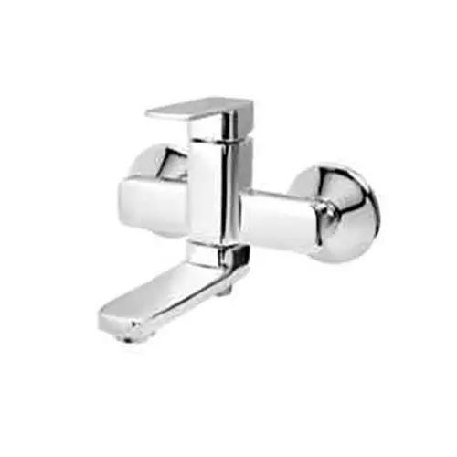 CERA F1005424 Ruby Silver Brass Chrome Finish Wall Mixer