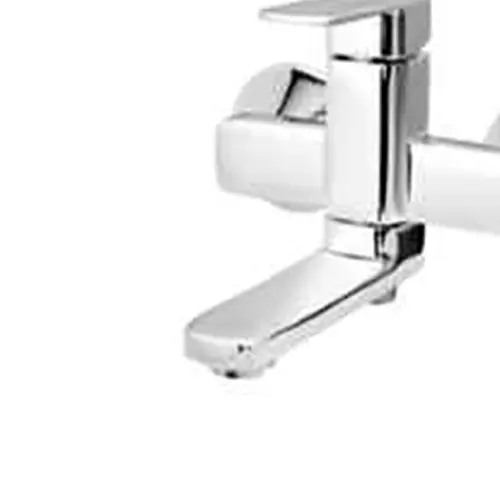 CERA F1005424 Ruby Silver Brass Chrome Finish Wall Mixer