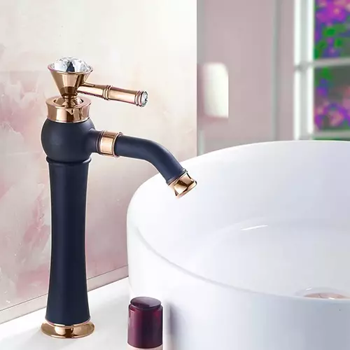 Aquieen Luxury Black Gold Brass & Copper Basin Mixer Tap, AQN 356