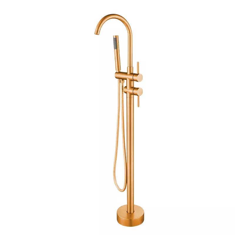 Aquieen Rose Gold Plated Finish Bath Tub Filler, AQN 226