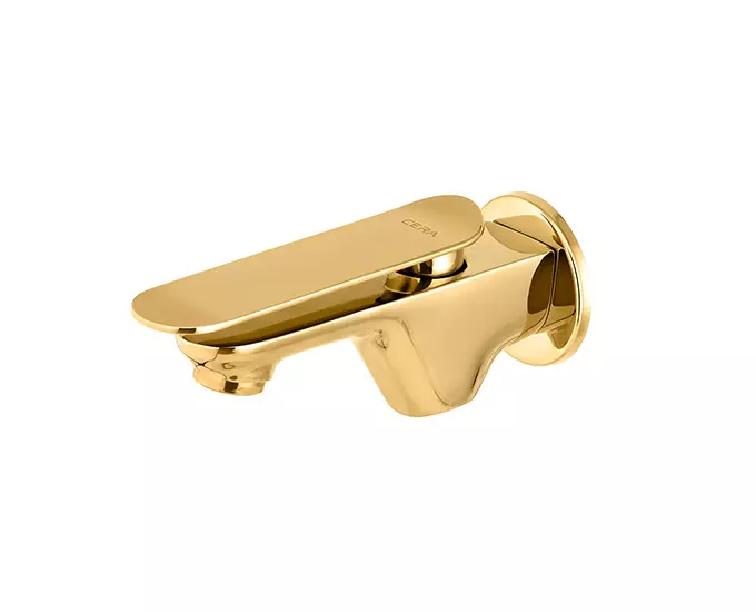 cera-brooklyn-single-lever-wall-mount-bib-cock-with-wall-flange-and-aerator-french-gold-f1018151fg