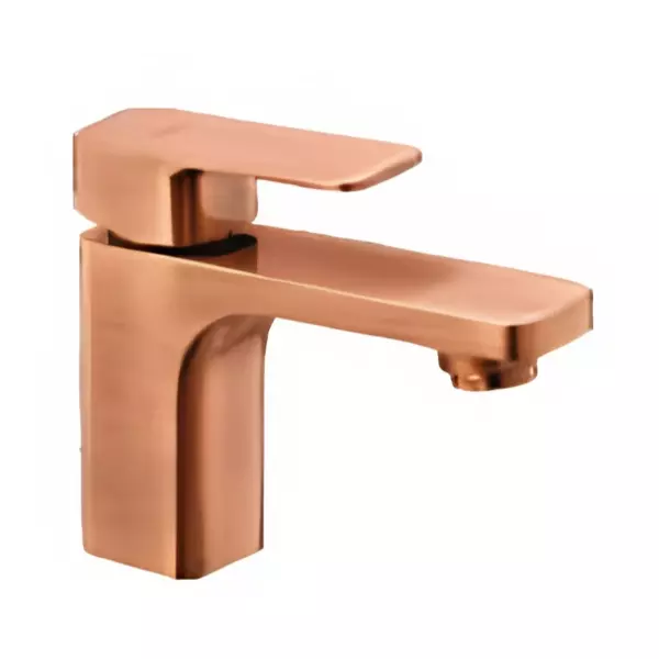 CERA Ruby Single Lever Table Mount Basin Mixer Antique Copper with Connection Pipe, F1005451AC