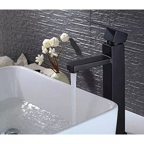 Aquieen Luxury Basin Mixer Tap Brass & Copper Chrome Finish Black, AQN 706
