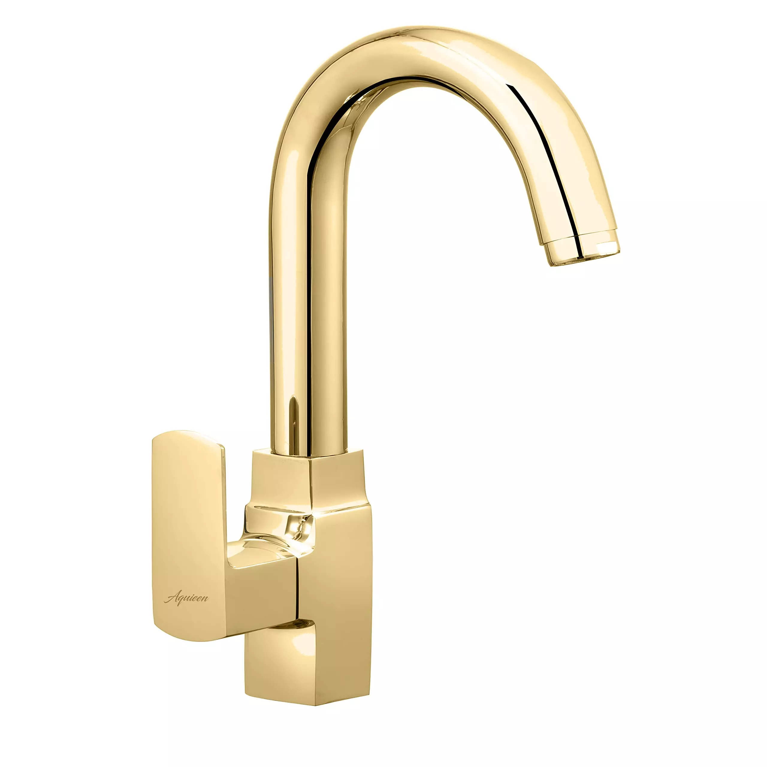 Aquieen Zura Series Basin Tap Deck Mounted with Brass & Copper Body Chrome Finish