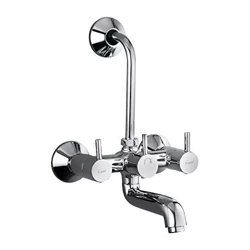 Aquieen Fluid Telephonic Wall Mixer Brass Chrome Finish Silver, AQN 891