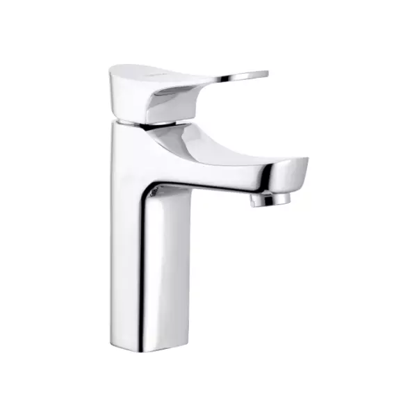CERA Perla Single Lever Table Mount Basin Mixer with 450 mm Braided Connection Pipe