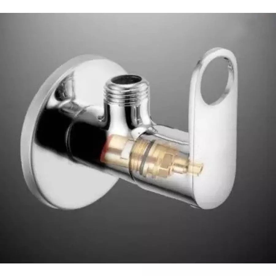 Fastgear Prime Angle Valve Stainless Steel Chrome Finish Silver, FG040 (Pack of 9)