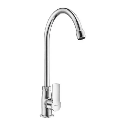 Parryware Sink Cock Crust Series Silver Stainless Steel Chrome Finish, G3120A1