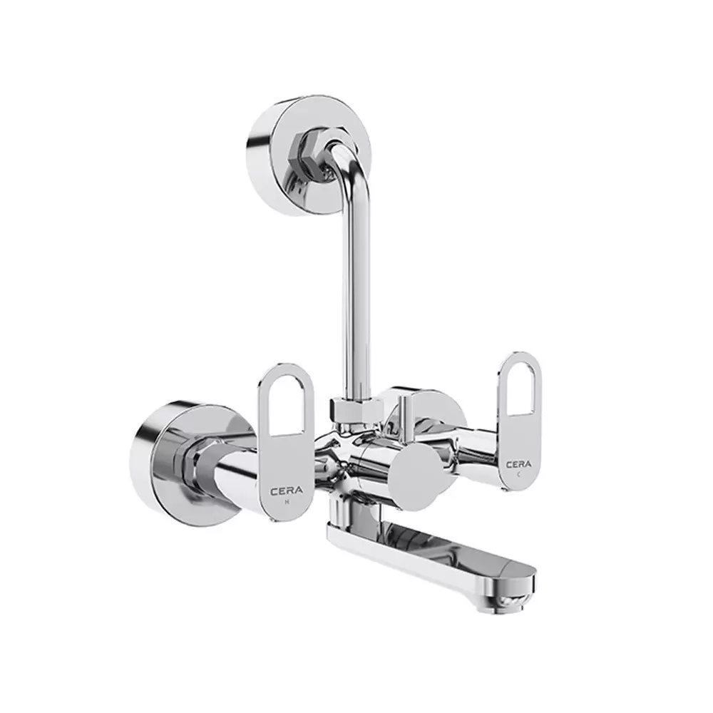 Cera Elante Wall Mixer With Bend Pipe For Overhead Shower, F1022401
