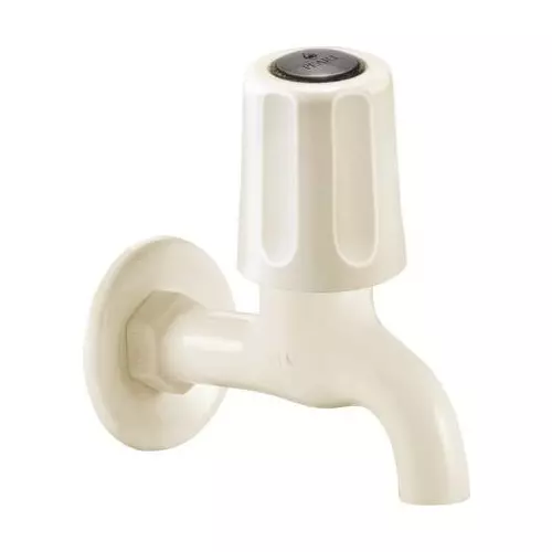 Sparsh Pearl Bib Cock Series PTMT White Matte Finish, TS-101
