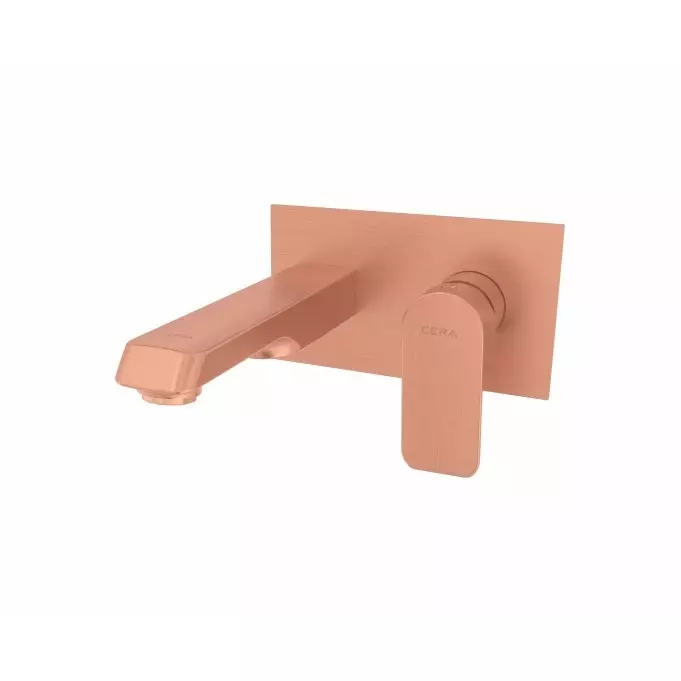 CERA CHELSEA Basin Mixer Concealed Diverter Single Lever Wall Mount PVD Finish Antique Copper, F1016474AC