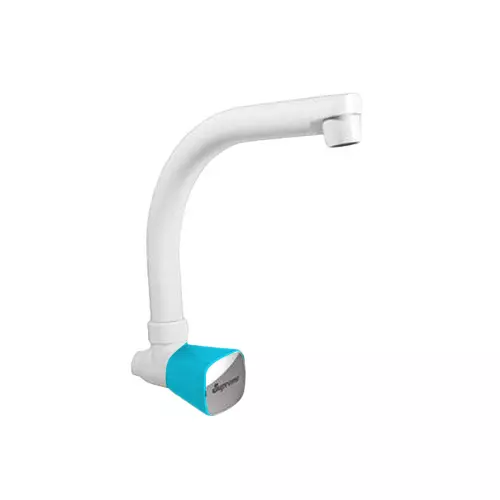 SUPREME Crown Series Wall Sink Tap Full Turn Plastic 15 mm, Blue