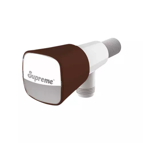 SUPREME Crown Series Right Angle Stop Tap Quarter Turn Plastic, Brown