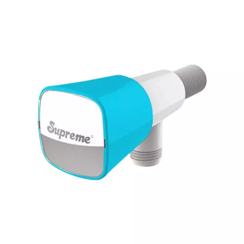 SUPREME Crown Series Right Angle Stop Tap Quarter Turn Plastic, Blue