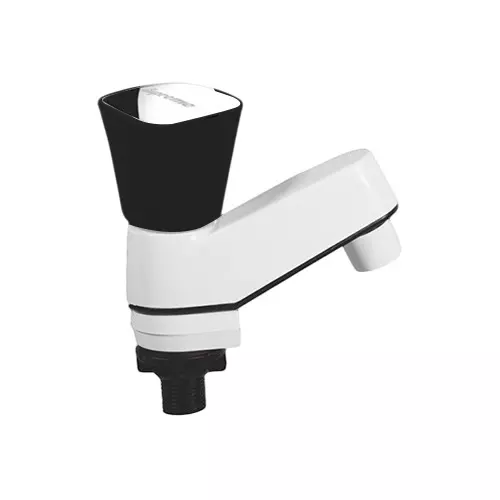SUPREME Crown Series Pillar Tap Quarter Turn Plastic, O Black