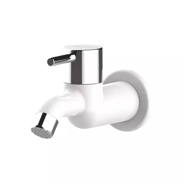 SUPREME Marvel Series Bib Tap Quarter Turn Plastic 15 mm, White
