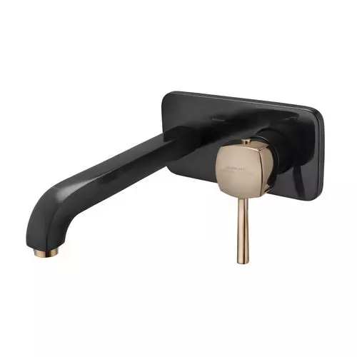 Somany Exposed Part of Concealed Basin Mixer & Handle For SLBM WM French Collection Diamante Series Mixed Black, 272111370131 + 272151370021