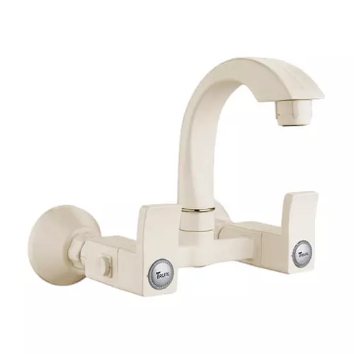 TRIJAL Spark Sink Mixer With Flange Ivory 15 mm Thread & 20 mm Spindle, SPK-113 (Pack of 12)