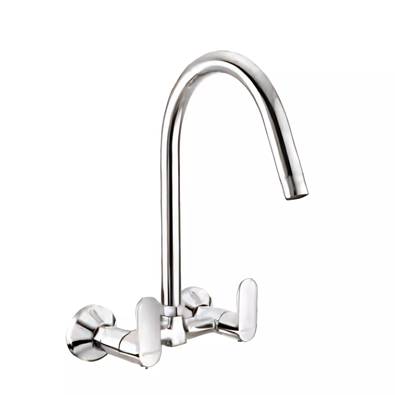 Somany Sink Mixer with Extended Spout Signature Collection Thistle Series Chrome Finish Metal Body, 272201140071