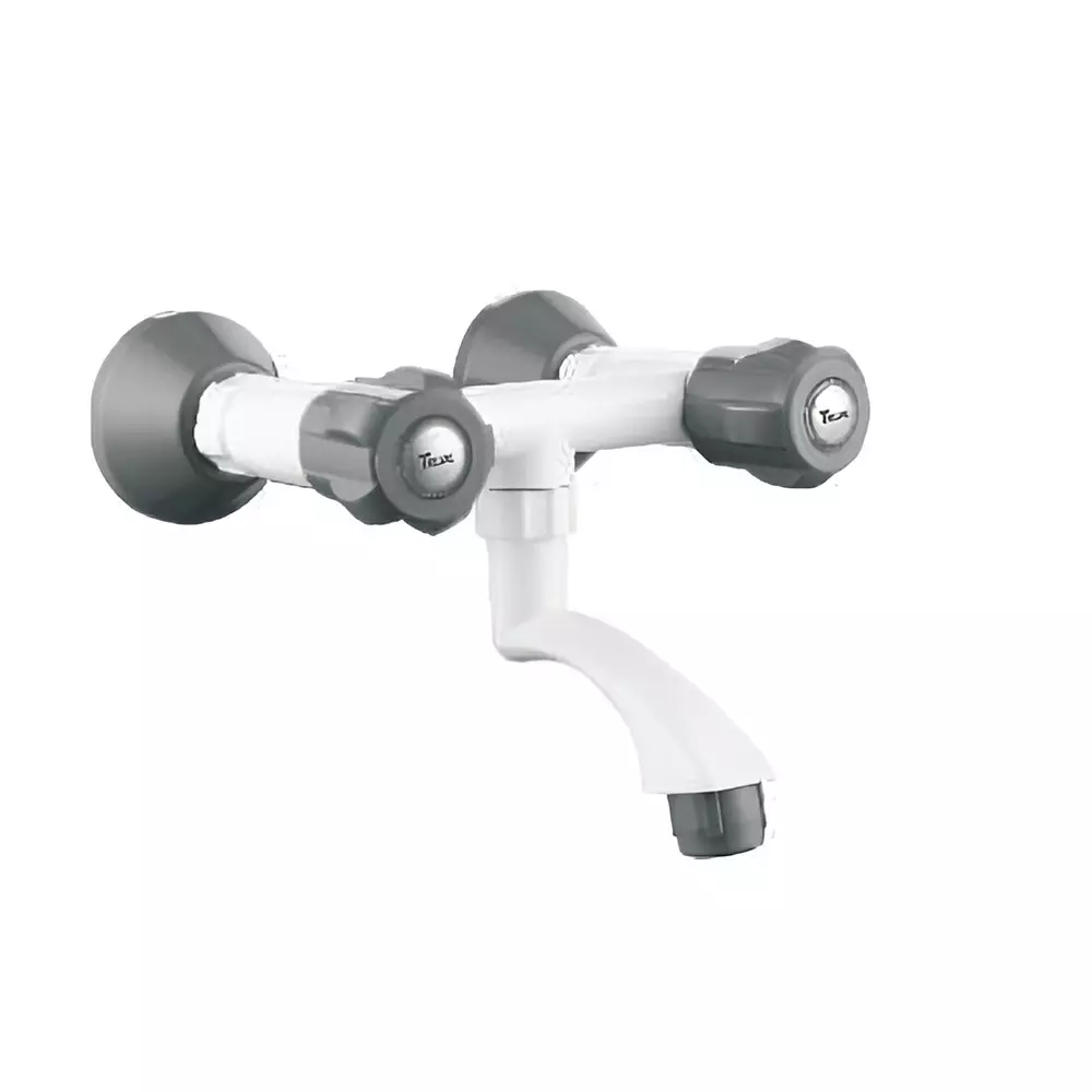 TRIJAL Koi Plus Wall Mixer White, Grey, KOP-115 (Pack of 12)