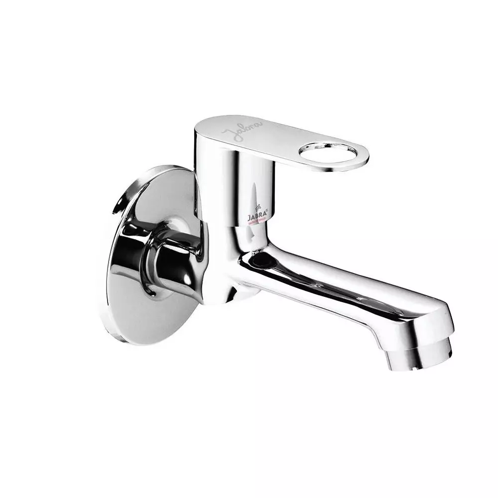 Jabra Long Body Cock Oreo Series Brass Chrome Finish Wall Mount Silver