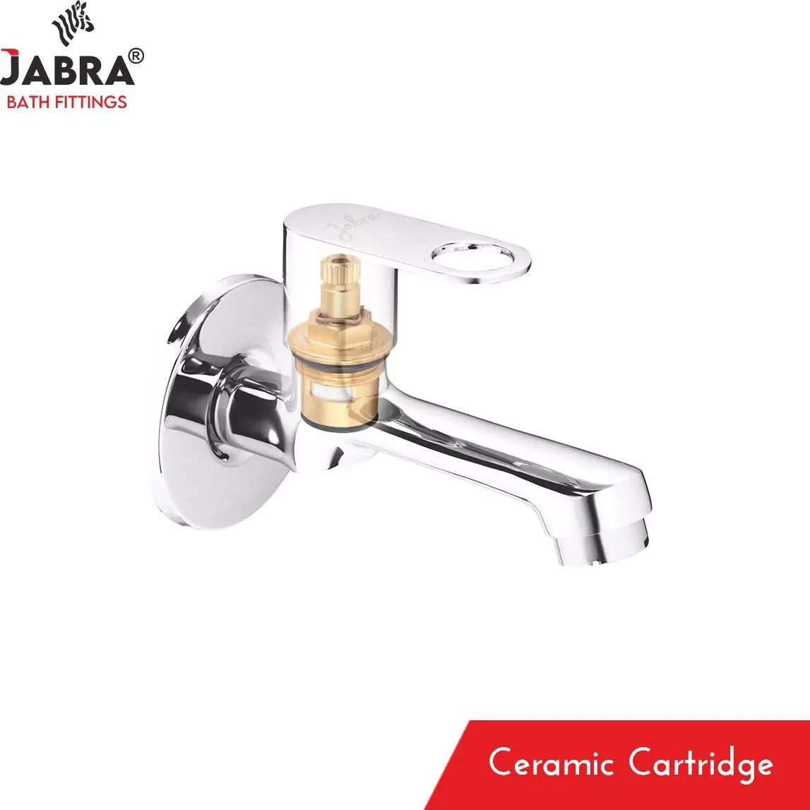Jabra Long Body Cock Oreo Series Brass Chrome Finish Wall Mount Silver